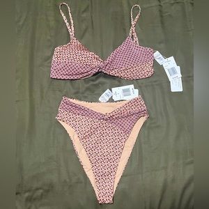 Two piece L Space swimsuit! Brand new with tags. Never worn before! Size small